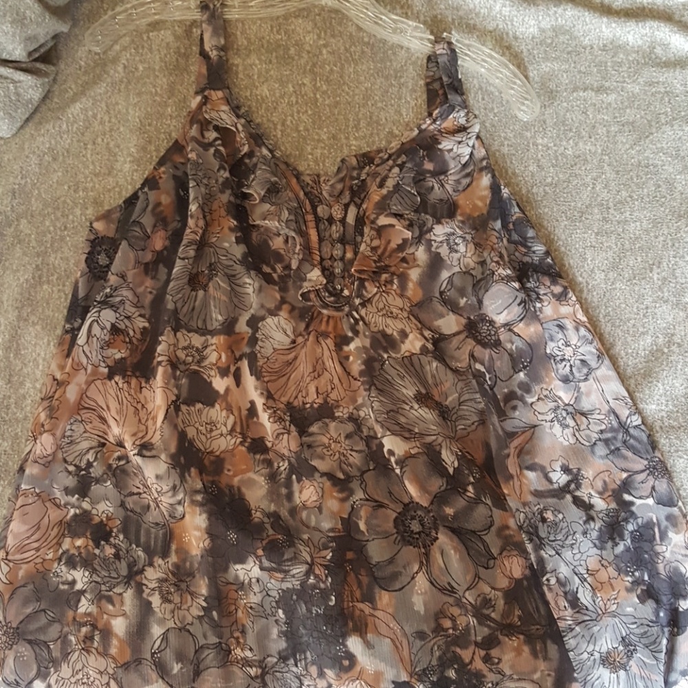 The Camilla sheer grey top